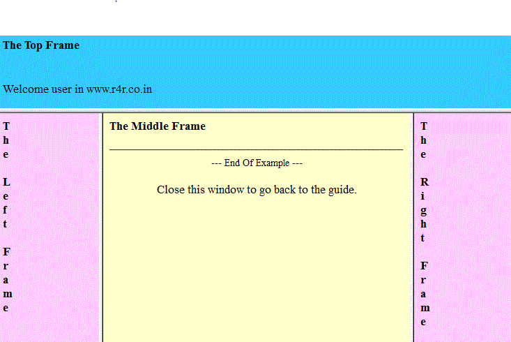 Html Frames frames In Html how To Use Html Frames html Frames Best Tutorial html Examples